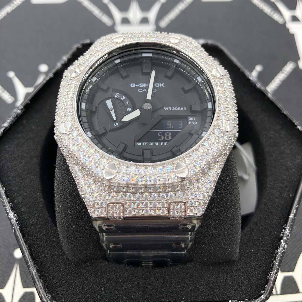 Iced Out Moissanite Sport Watch (G-Shock Style)