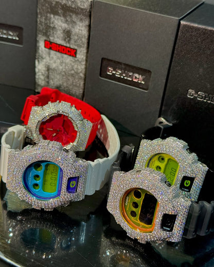 Iced Out Moissanite Sport Watch (G-Shock Style)