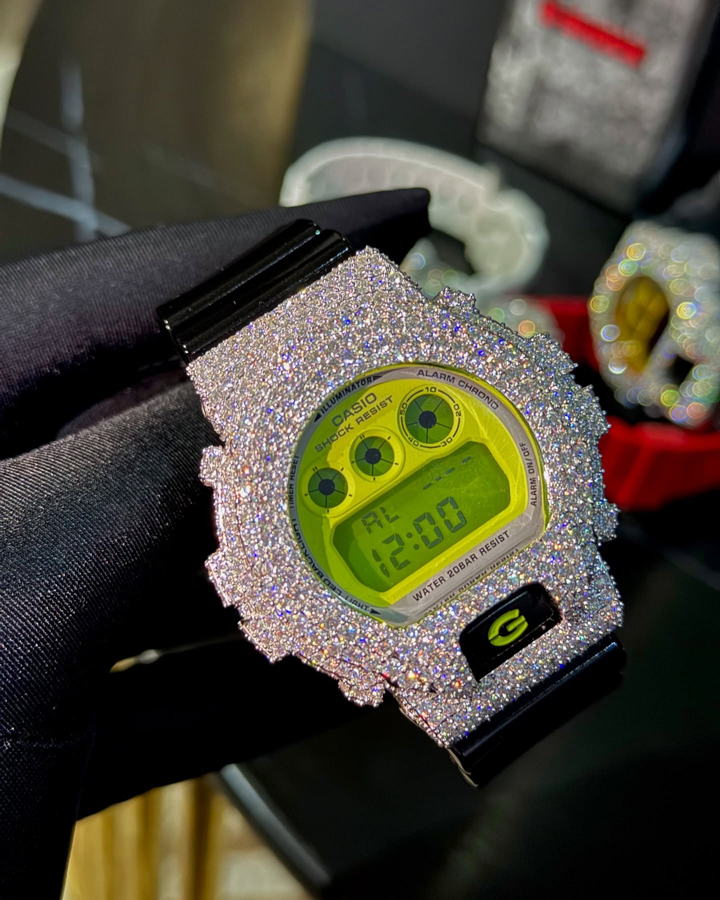 Iced Out Moissanite Sport Watch (G-Shock Style)