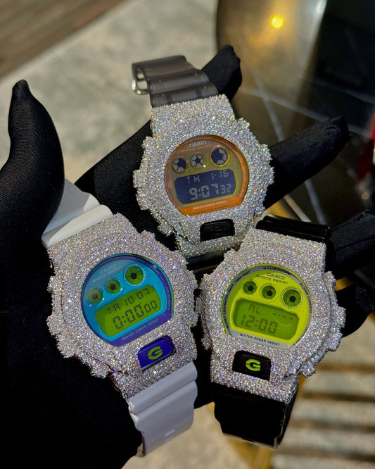 Iced Out Moissanite Sport Watch (G-Shock Style)