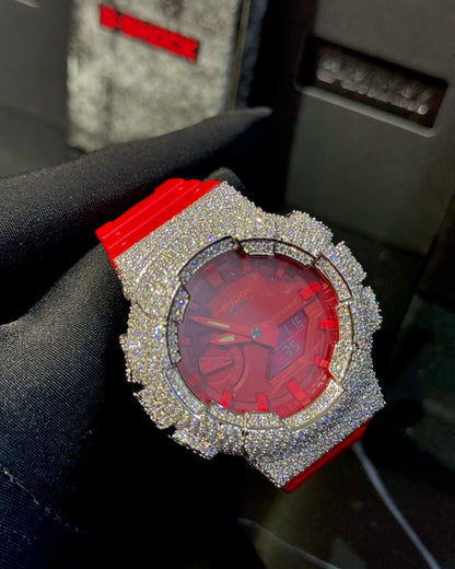 Iced Out Moissanite Sport Watch (G-Shock Style)