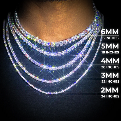 Moissanite Tennis Chain (ALL SIZES)