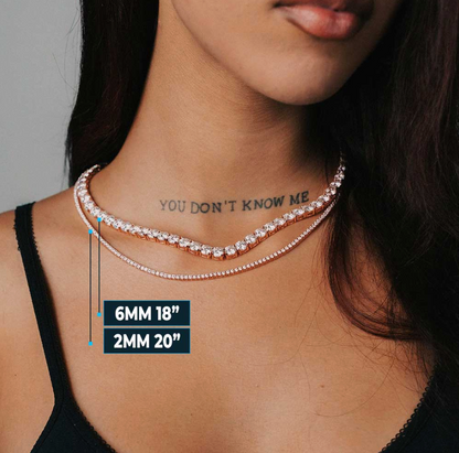 Moissanite Tennis Chain (ALL SIZES)