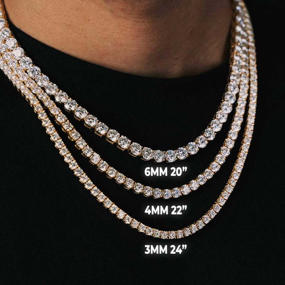 Moissanite Tennis Chain (ALL SIZES)